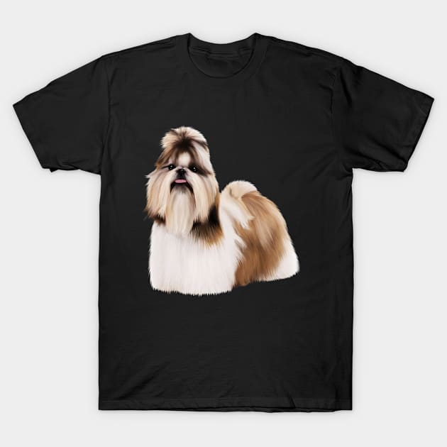 Cute Shih Tzu, Dog Lover T-Shirt by dukito